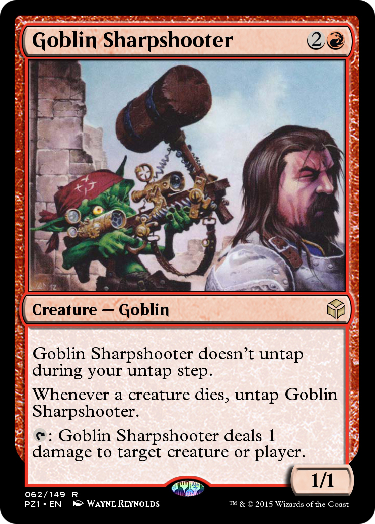 Goblin Sharpshooter (PZ1-062) [Legendary Cube Prize Pack] Foil