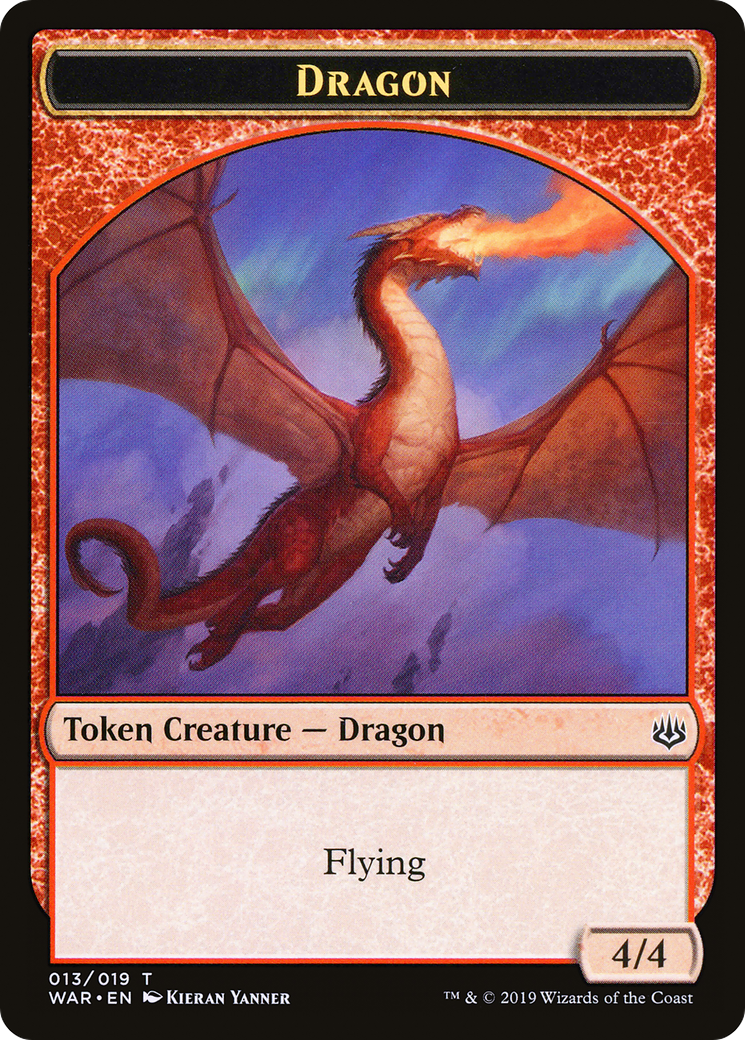 Dragon Token (WAR-013) [War of the Spark Tokens]