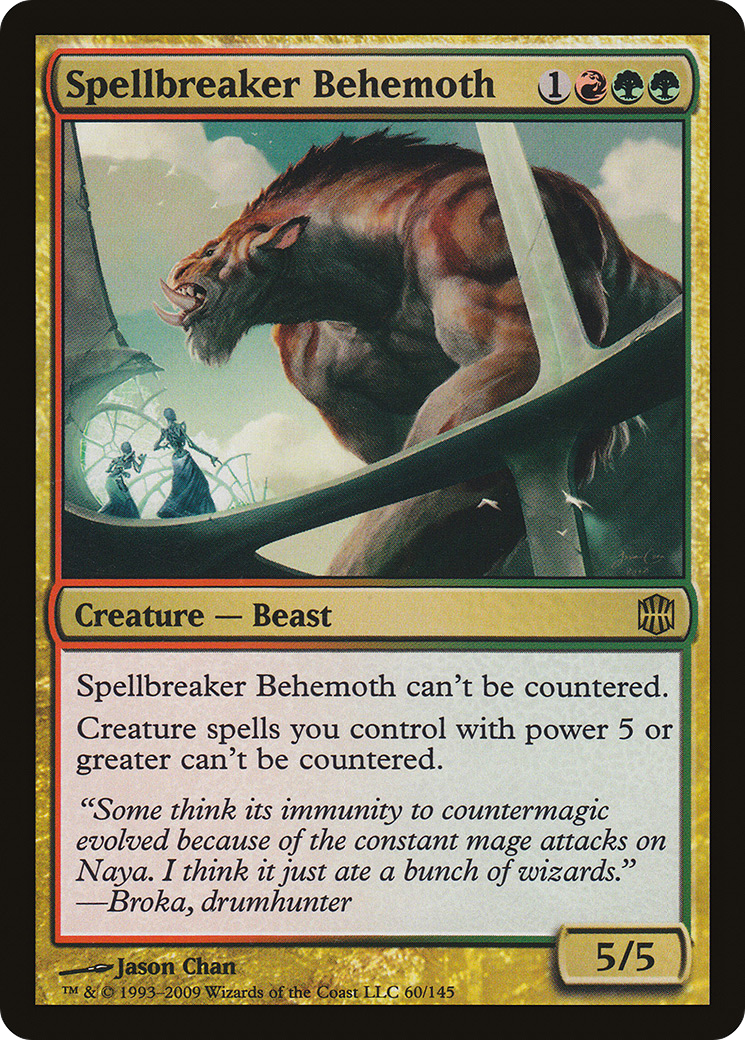 Spellbreaker Behemoth (ARB-060) [Alara Reborn] Foil
