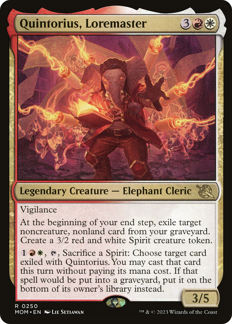 Quintorius, Loremaster (MOM-250) [March of the Machine]