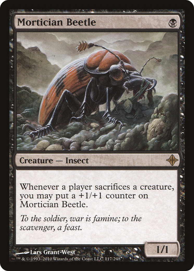 Mortician Beetle (ROE-117) [Rise of the Eldrazi] Foil