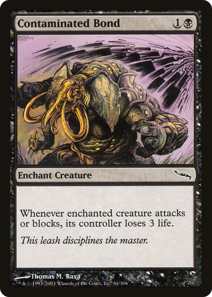 Contaminated Bond (MRD-061) [Mirrodin] Foil