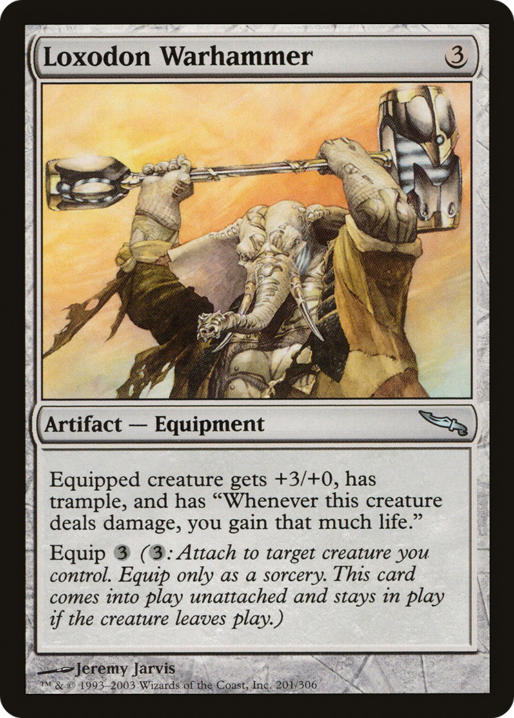 Loxodon Warhammer (MRD-201) [Mirrodin] Foil