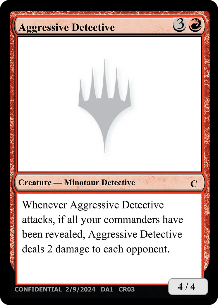 Aggressive Detective (UNK-CR03C) [Unknown Event]