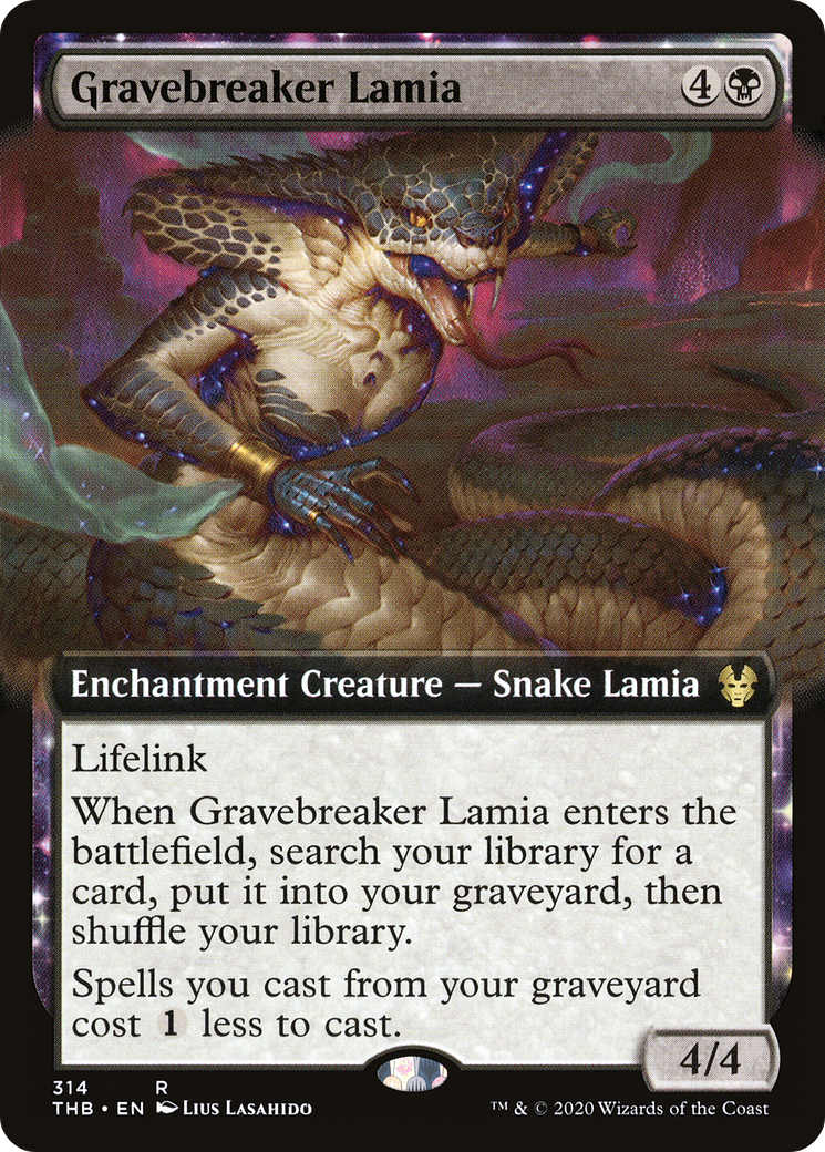 Gravebreaker Lamia (Extended Art) (THB-314) [Theros Beyond Death] Foil