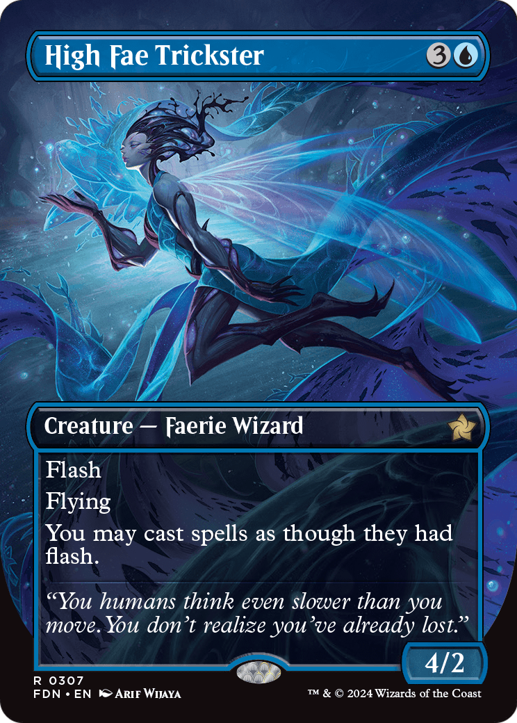 High Fae Trickster (Borderless) (FDN-307) [Foundations]