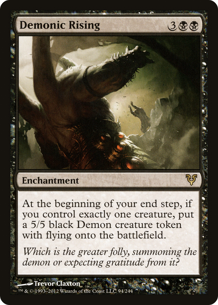 Demonic Rising (AVR-094) [Avacyn Restored] Foil