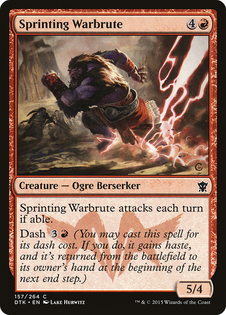 Sprinting Warbrute (DTK-157) [Dragons of Tarkir]
