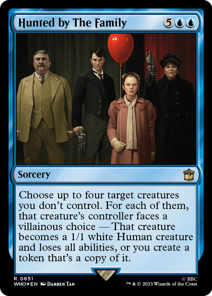 Hunted by The Family (Surge Foil) (WHO-651) [Doctor Who] Foil