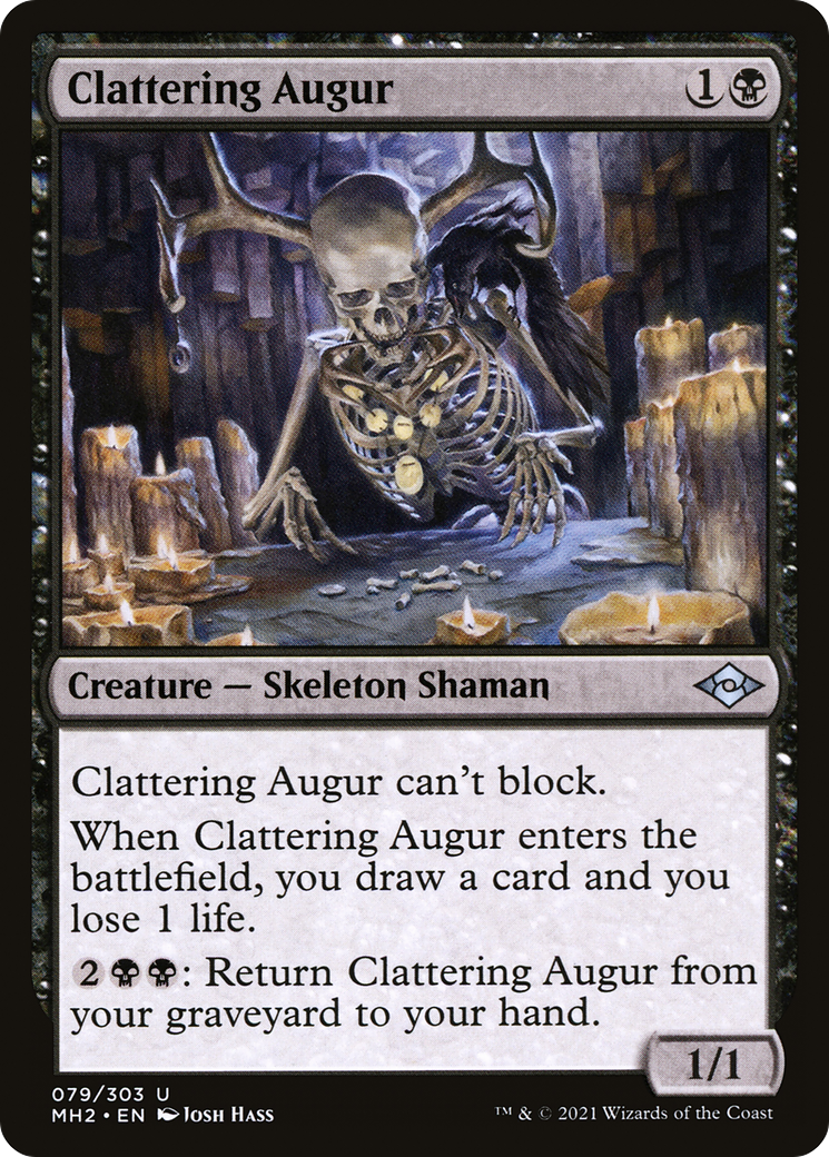 Clattering Augur (MH2-079) [Modern Horizons 2] Foil