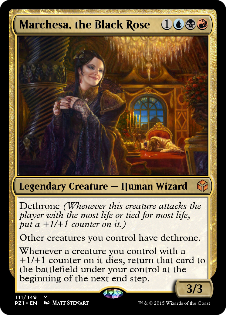 Marchesa, the Black Rose (PZ1-111) [Legendary Cube Prize Pack]