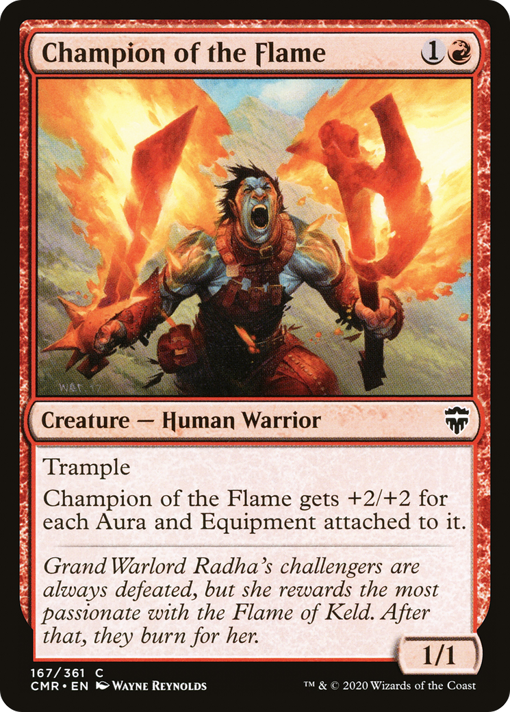 Champion of the Flame (CMR-167) [Commander Legends] Foil