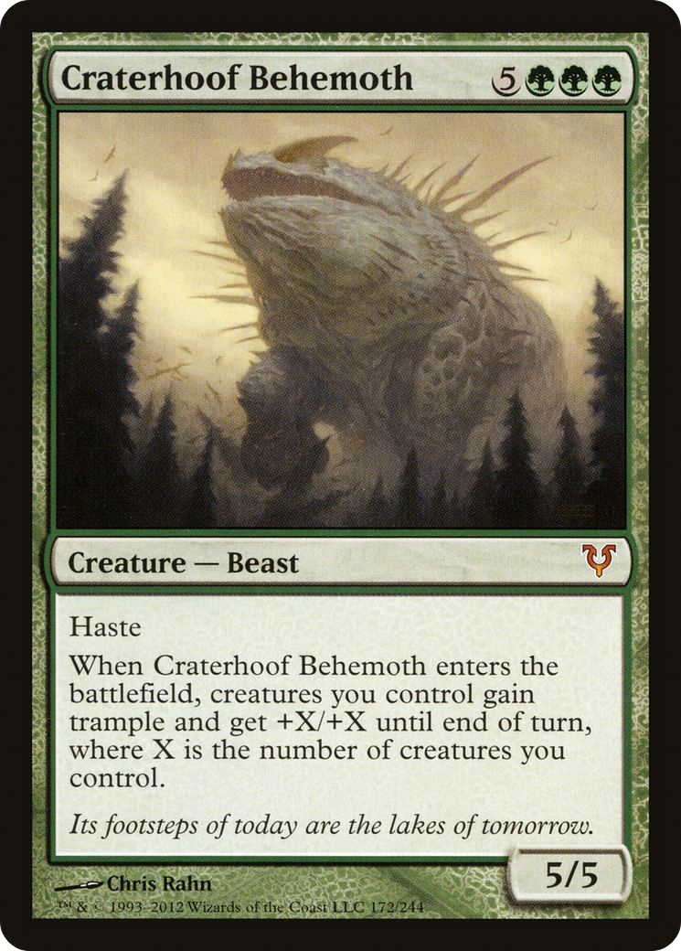 Craterhoof Behemoth (AVR-172) [Avacyn Restored] Foil