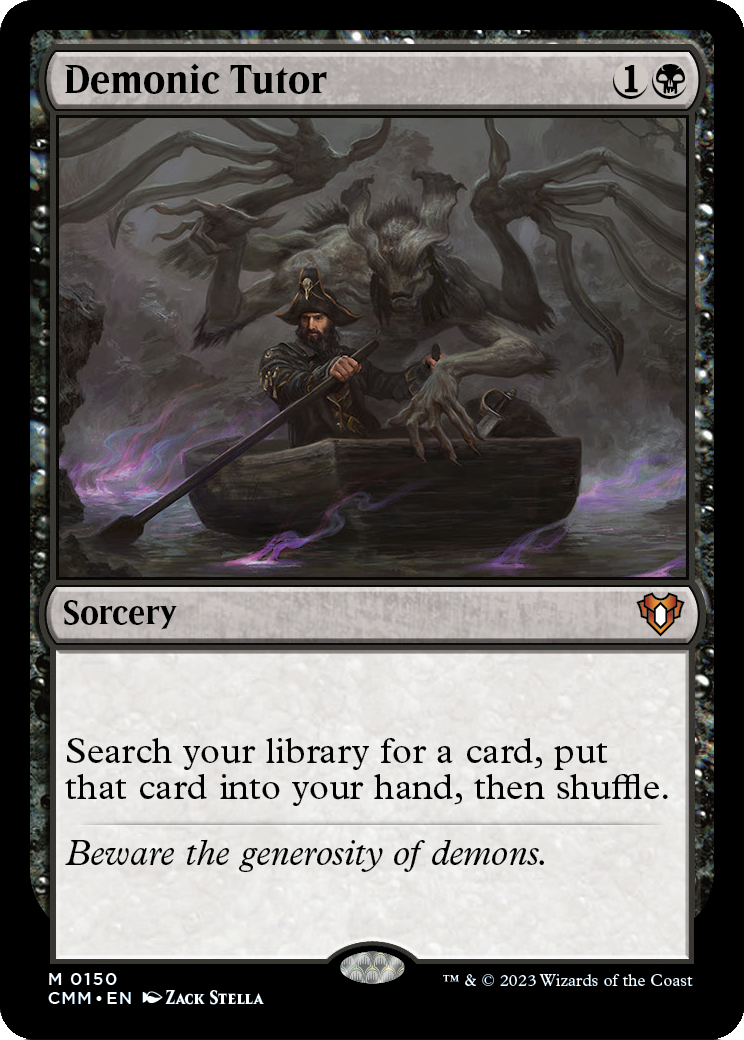Demonic Tutor (CMM-150) [Commander Masters]