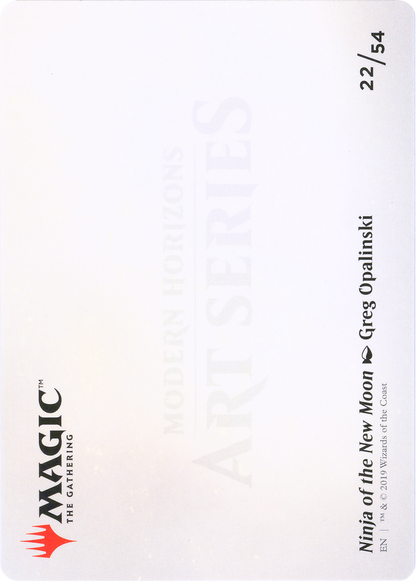 Ninja of the New Moon // Ninja of the New Moon (AMH1-022) (Borderless) [Modern Horizons Art Series]