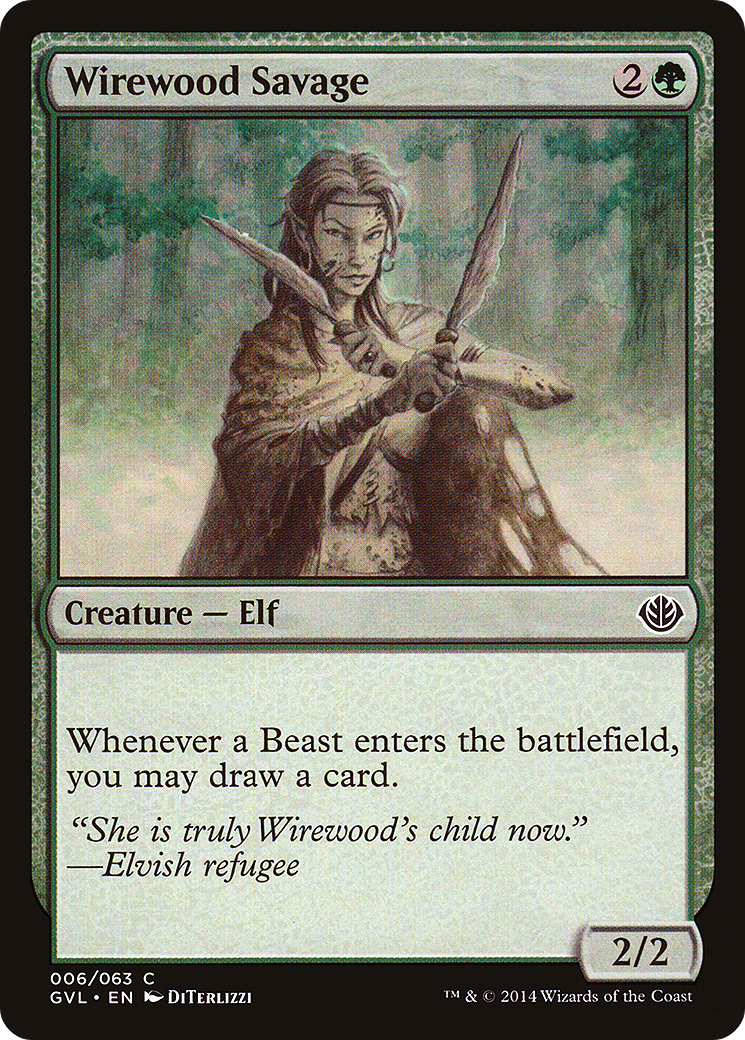 Wirewood Savage (DD3-006) [Duel Decks Anthology: Garruk vs. Liliana]