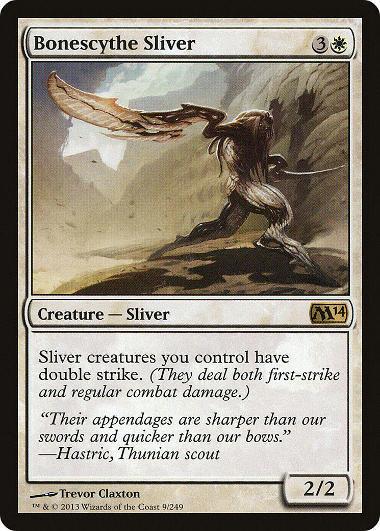 Bonescythe Sliver (M14-009) [Magic 2014] Foil