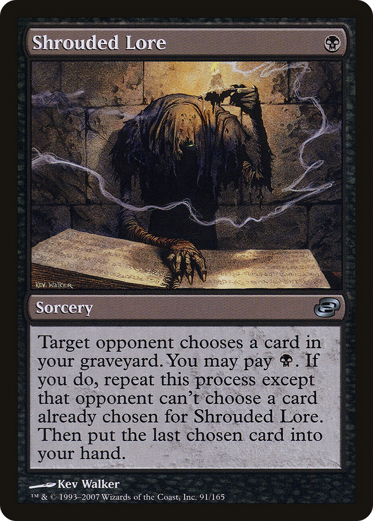 Shrouded Lore (PLC-091) (Colorshifted) [Planar Chaos] Foil