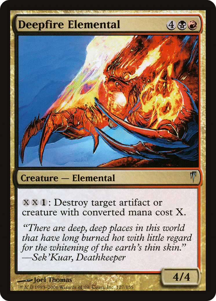 Deepfire Elemental (CSP-127) [Coldsnap] Foil