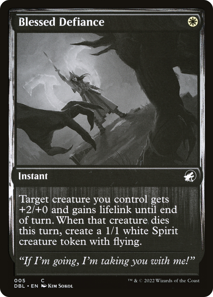Blessed Defiance (DBL-005) [Innistrad: Double Feature]