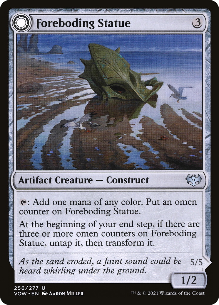 Foreboding Statue (VOW-256) [Innistrad: Crimson Vow] Foil