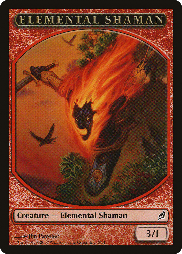 Elemental Shaman Token (LRW-006) [Lorwyn Tokens] Foil