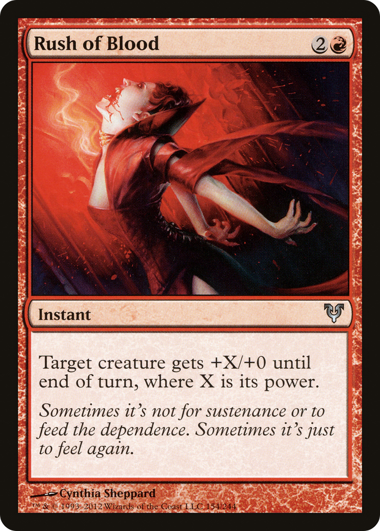 Rush of Blood (AVR-154) [Avacyn Restored] Foil