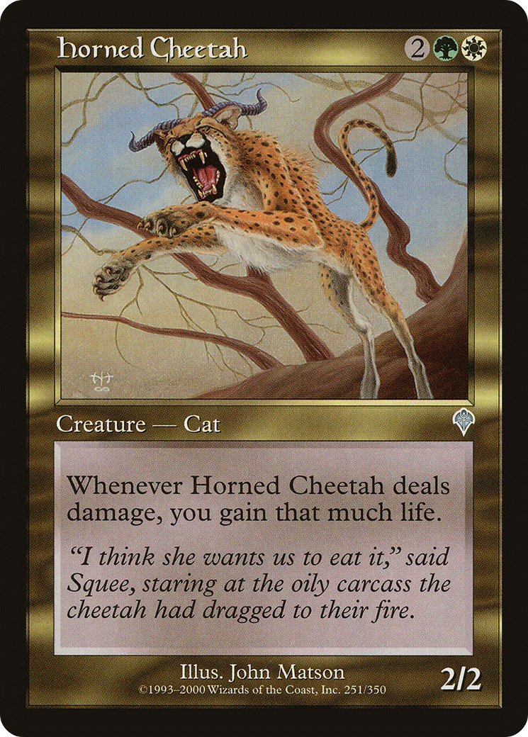 Horned Cheetah (INV-251) [Invasion]