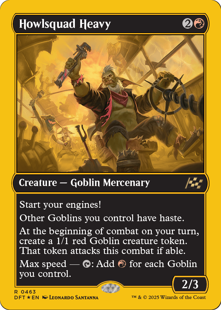 Howlsquad Heavy (First-Place Foil) (DFT-463) [Aetherdrift] Foil