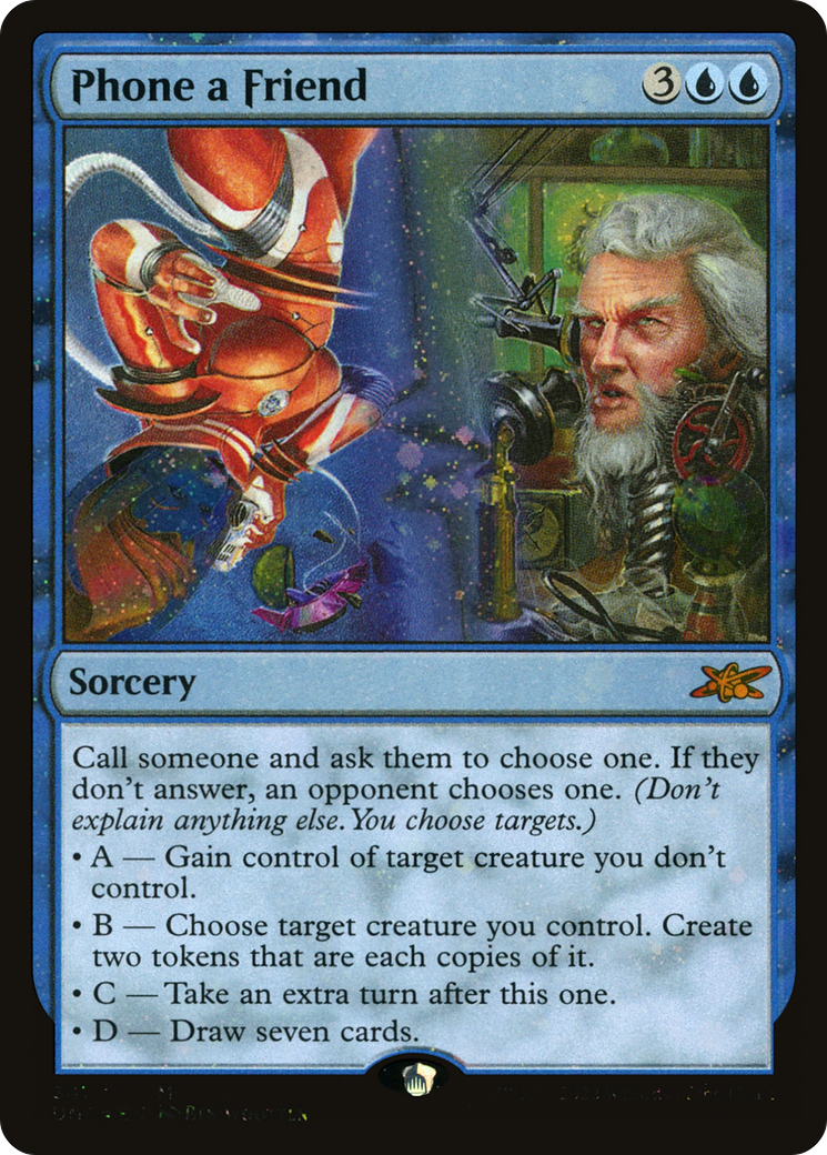 Phone a Friend (Galaxy Foil) (UNF-341) [Unfinity] Foil