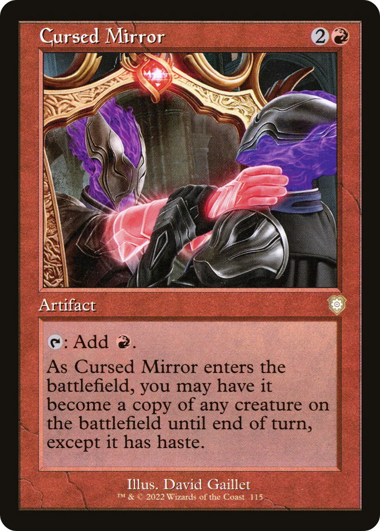 Cursed Mirror (Retro Frame) (BRC-115) [The Brothers' War Commander]