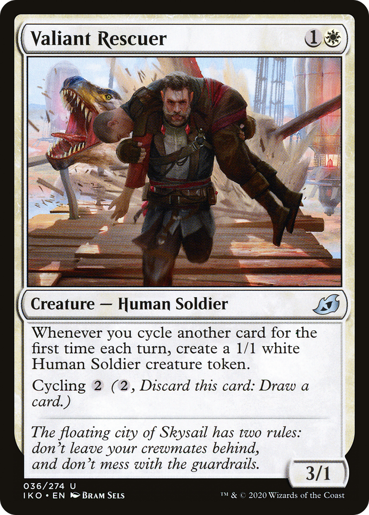 Valiant Rescuer (IKO-036) [Ikoria: Lair of Behemoths] Foil