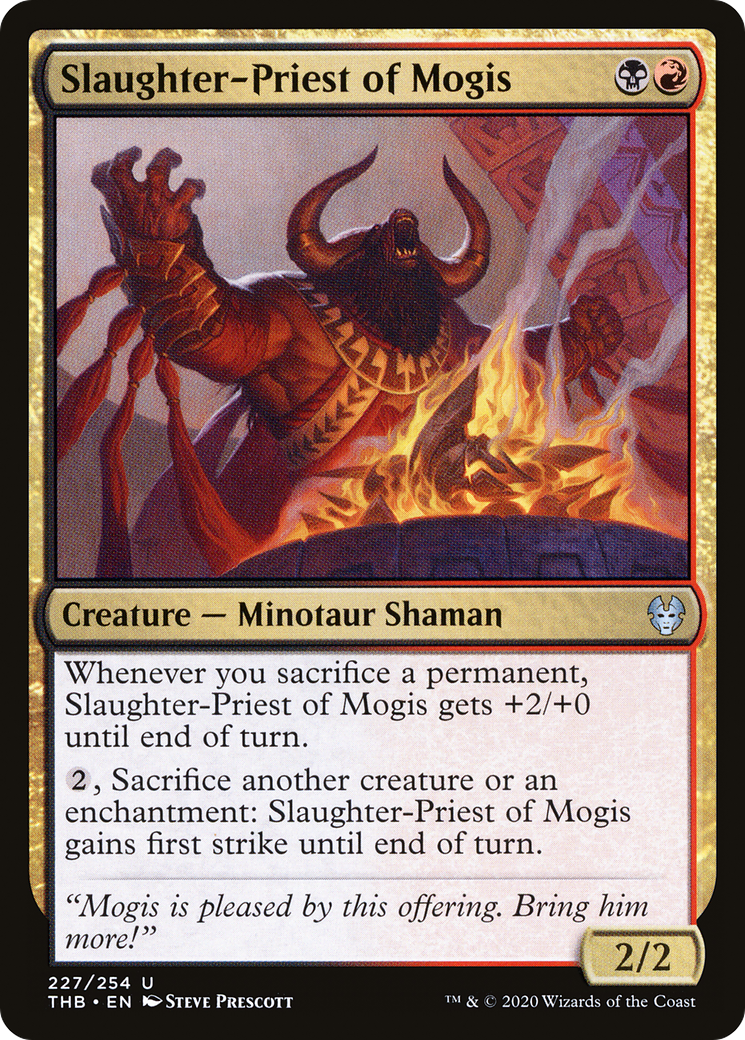 Slaughter-Priest of Mogis (THB-227) [Theros Beyond Death] Foil