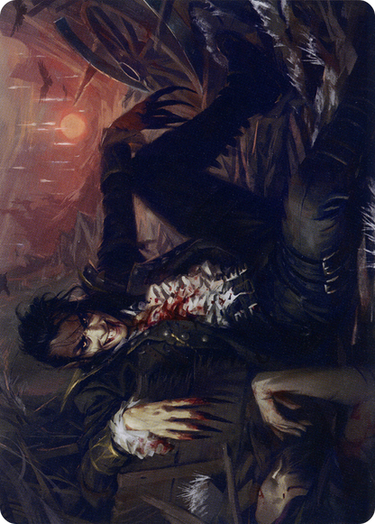 Arrogant Outlaw // Arrogant Outlaw (AMID-033) (Borderless) [Midnight Hunt Art Series]