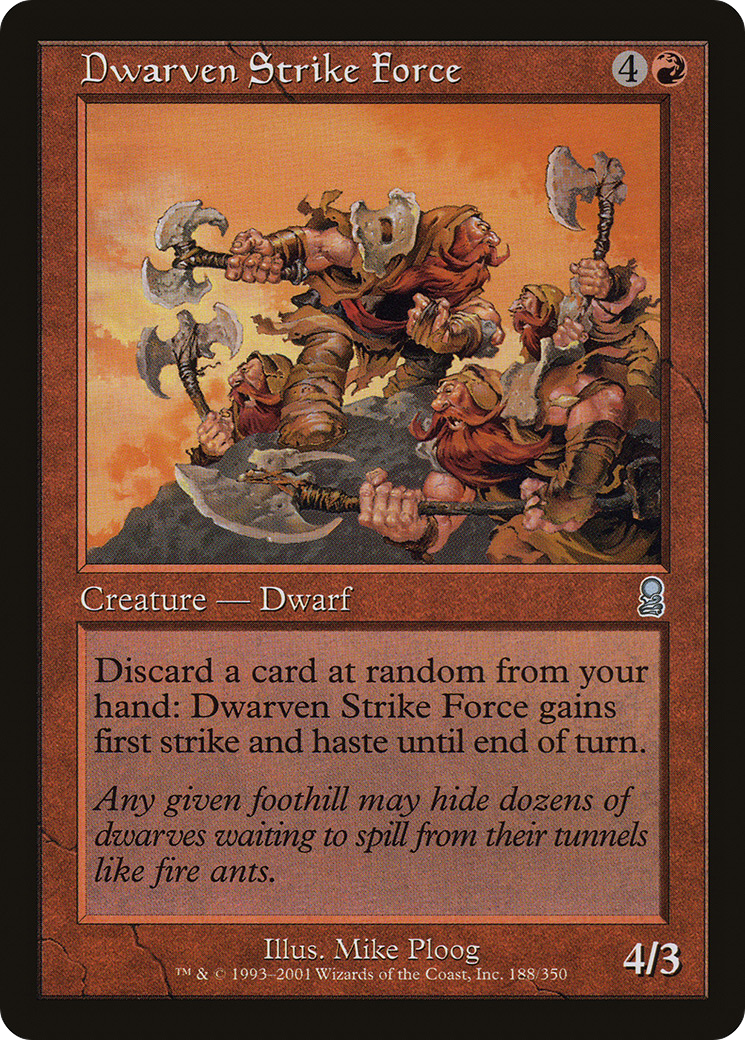 Dwarven Strike Force (ODY-188) [Odyssey]
