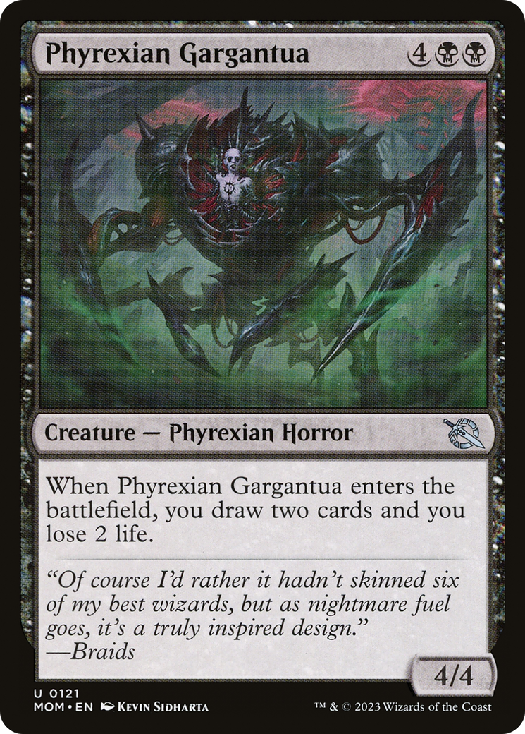 Phyrexian Gargantua (MOM-121) [March of the Machine] Foil