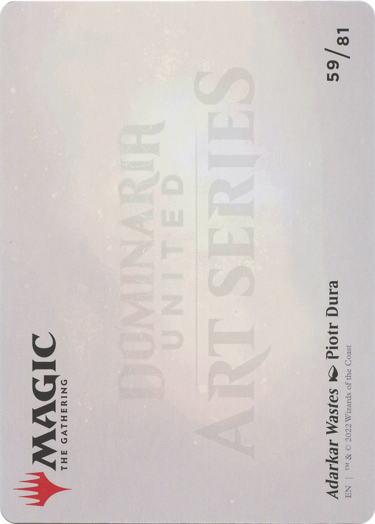 Adarkar Wastes // Adarkar Wastes (ADMU-059) (Borderless) [Dominaria United Art Series] Foil