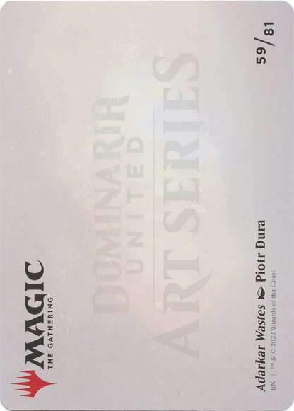 Adarkar Wastes // Adarkar Wastes (ADMU-059) (Borderless) [Dominaria United Art Series]