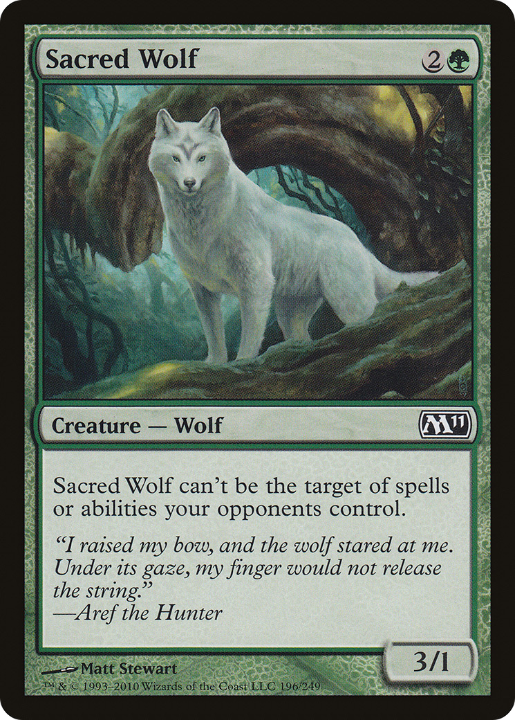 Sacred Wolf (M11-196) [Magic 2011] Foil