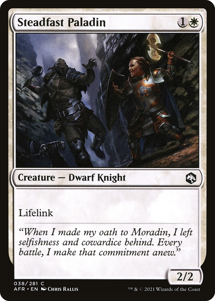 Steadfast Paladin (AFR-038) [Adventures in the Forgotten Realms]