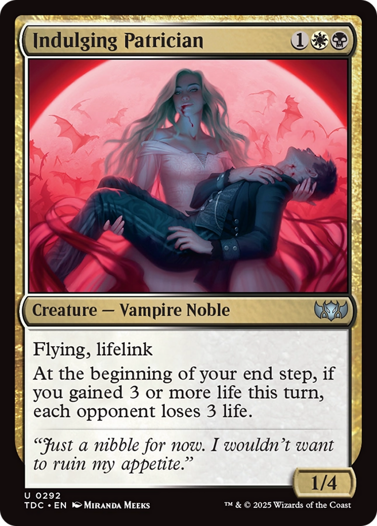 Indulging Patrician (TDC-292) [Commander: Tarkir: Dragonstorm]