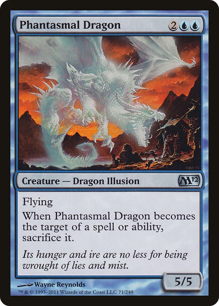 Phantasmal Dragon (M12-071) [Magic 2012]