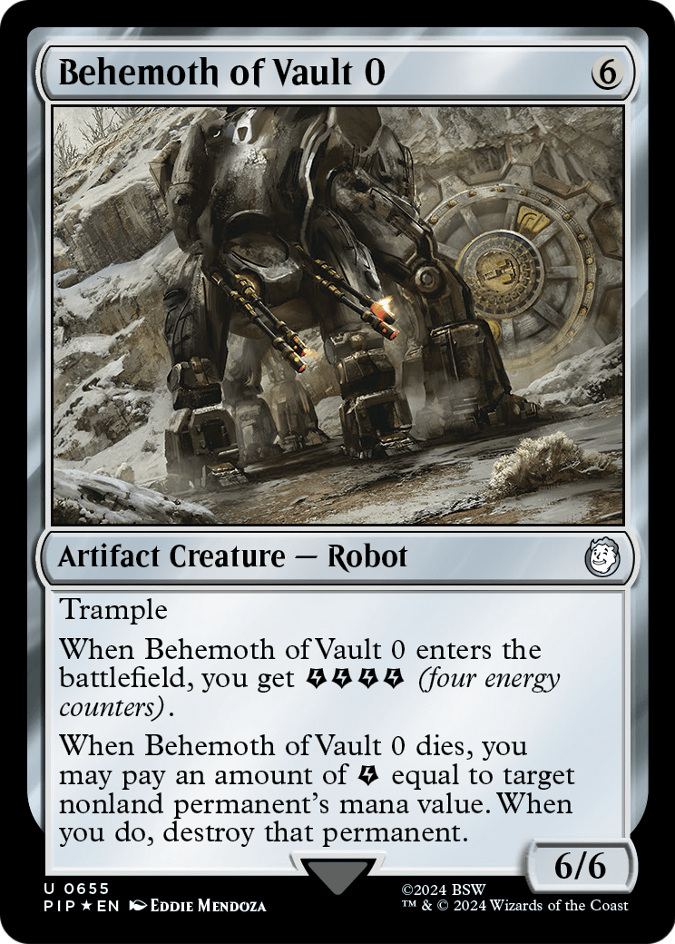 Behemoth of Vault 0 (Surge Foil) (PIP-655) [Fallout] Foil
