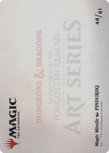 Magic Missile // Magic Missile (AAFR-048) (Borderless) [Adventures in the Forgotten Realms Art Series] Foil