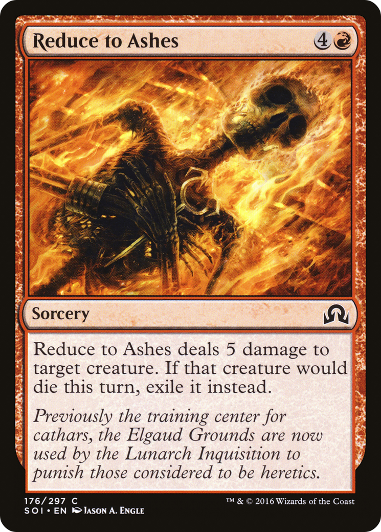 Reduce to Ashes (SOI-176) [Shadows over Innistrad] Foil