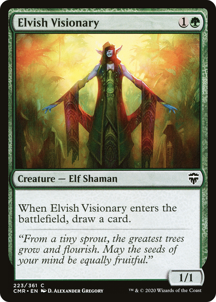 Elvish Visionary (CMR-223) [Commander Legends]