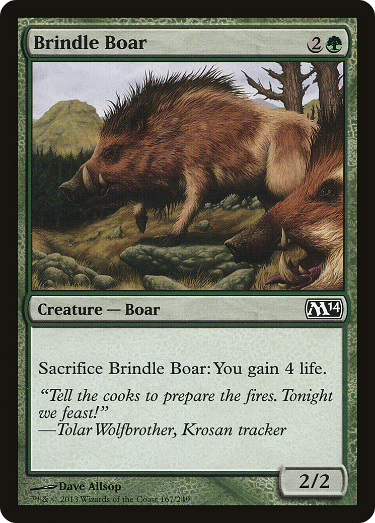 Brindle Boar (M14-167) [Magic 2014]