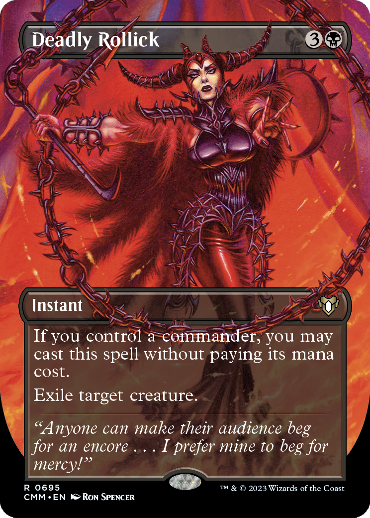 Deadly Rollick (Borderless) (CMM-695) [Commander Masters] Foil