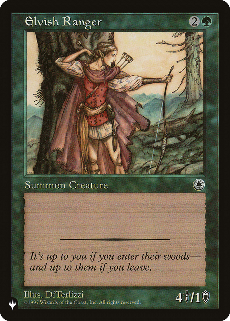 Elvish Ranger (LIST-POR-165) [The List]