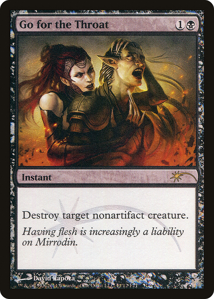 Go for the Throat (FNM-113) [Friday Night Magic 2011] Foil